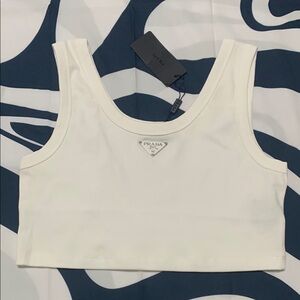 Prada White Women's Crop Top